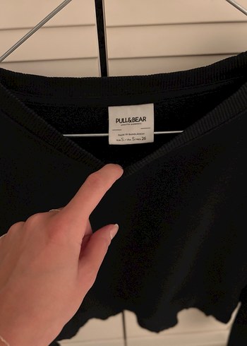 Siyah Kadın Sweatshirt, Uzun Kollu, Salaş Kesim - Görsel 3