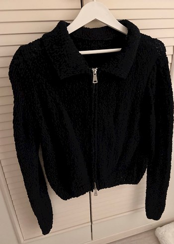 Lacivert Fermuarlı Uzun Kollu Midi Kadın Ceket - Görsel 2