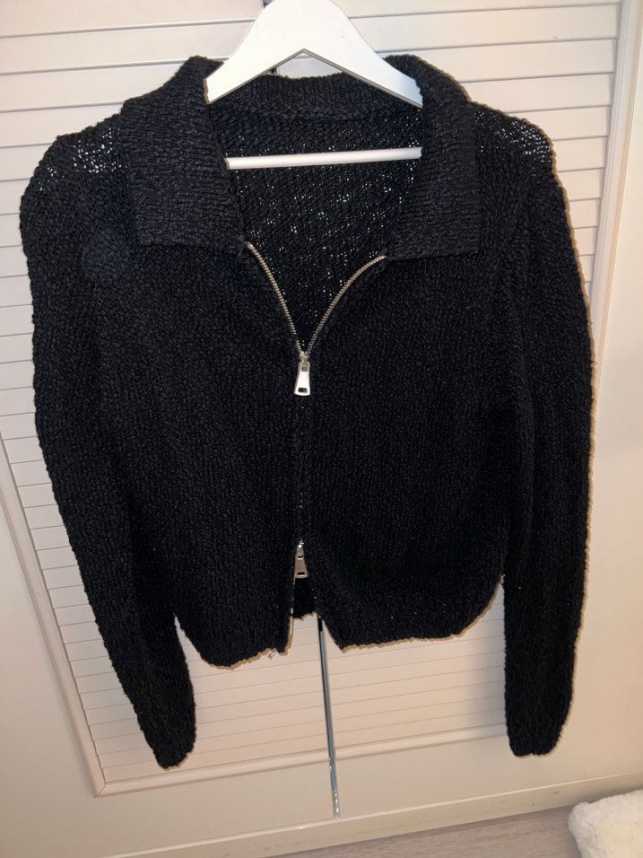 Lacivert Fermuarlı Uzun Kollu Midi Kadın Ceket - Görsel 3