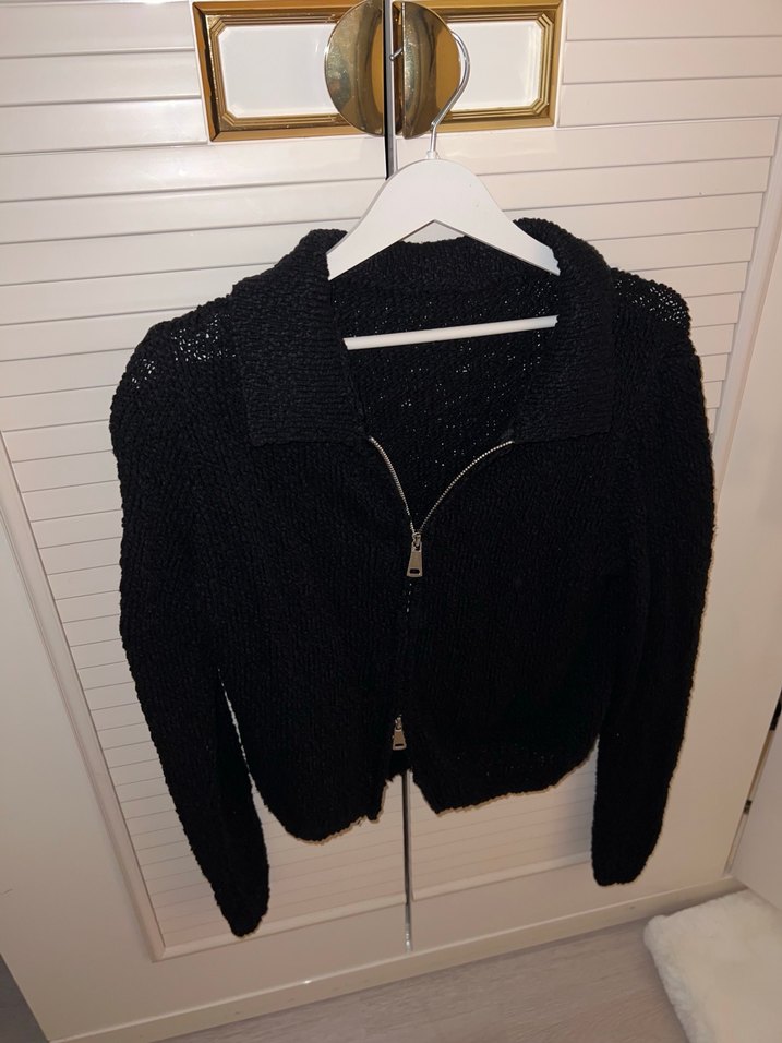 Lacivert Fermuarlı Uzun Kollu Midi Kadın Ceket - Görsel 4