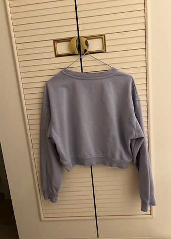 Lila Kadın Bisiklet Yaka Sweatshirt - Görsel 3