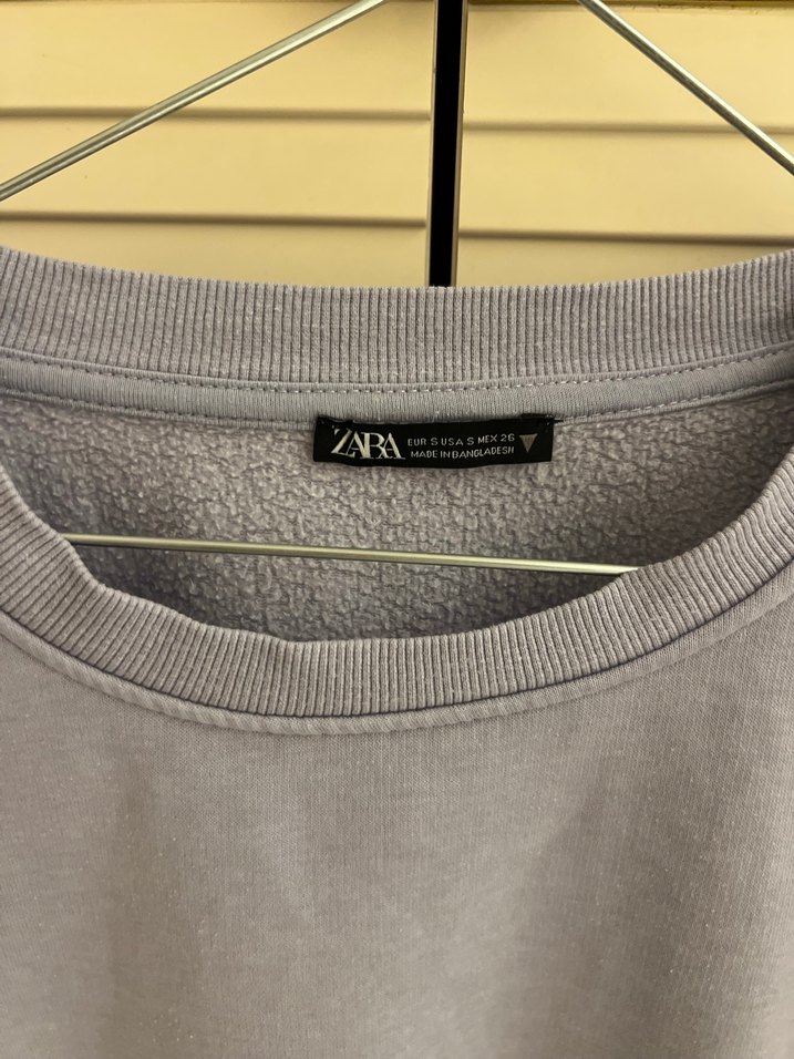 Lila Kadın Bisiklet Yaka Sweatshirt - Görsel 2