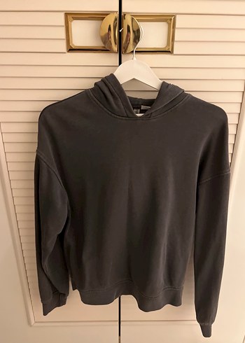 Kadın Gri Kapüşonlu Sweatshirt - Görsel 2