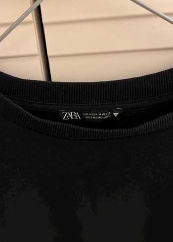 Siyah Kadın Salaş Sweatshirt - Görsel 3