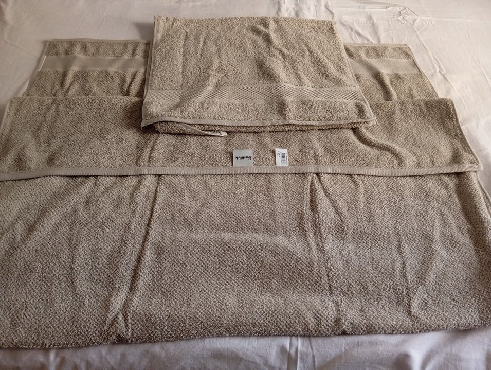 Bej Renkli Yumuşak Havlu Seti - Görsel 2