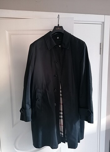 Burberry Orjinal Erkek pardesü mont lacivert 54