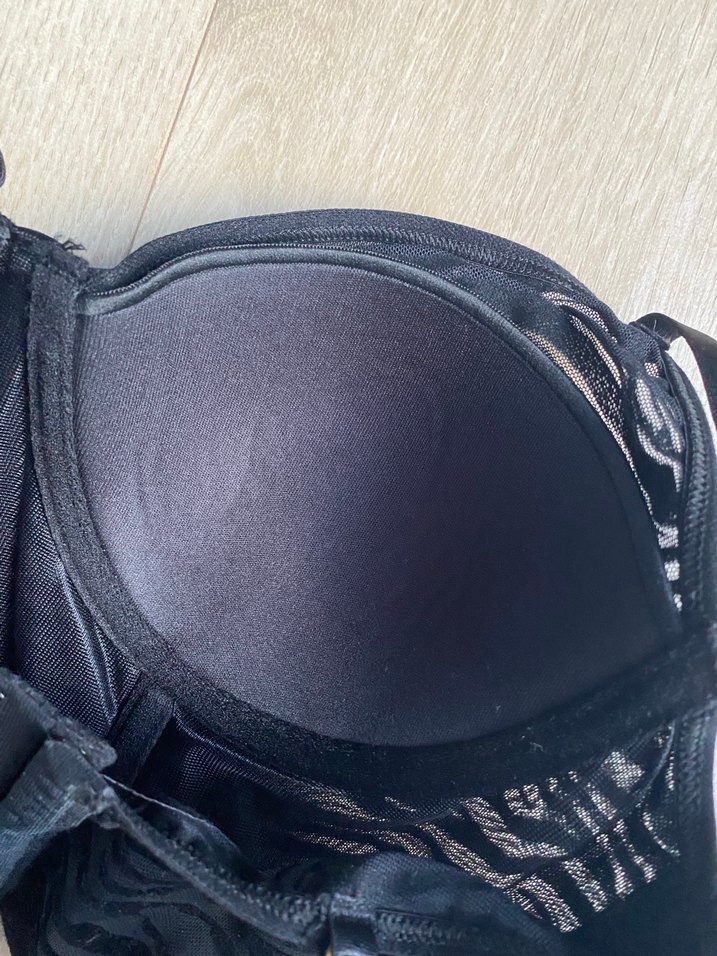 Siyah Zebra Desenli Mini Büstiyer - Görsel 5