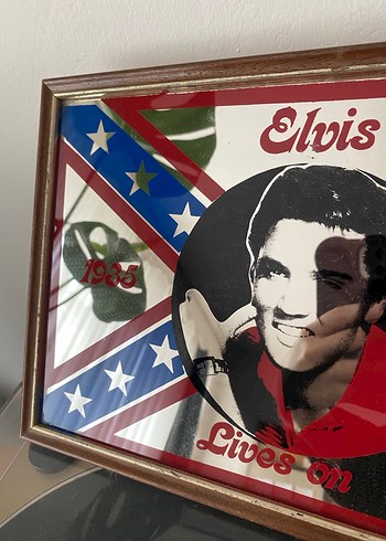 Elvis Presley Vintage Retro Tablo/Ayna - Görsel 5