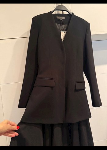 Kadın Siyah Uzun Kollu elbise - Görsel 3