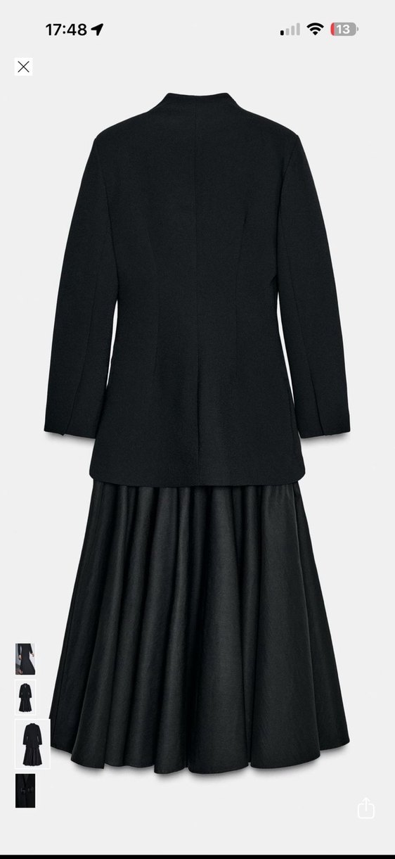 Kadın Siyah Uzun Kollu elbise - Görsel 2