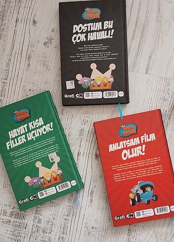 3 adet Kral Şakir kitabi ve 2 adet çocuk kitabı