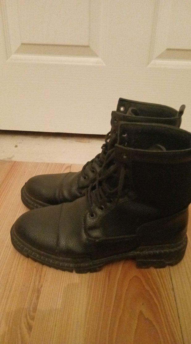 Siyah Deri Gotik Stiletto Topuklu Erkek Bot - Görsel 4