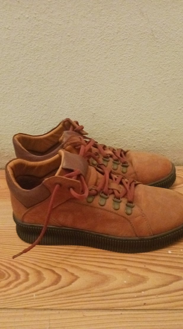 Erkek Parlak Kahverengi Bağcıklı Günlük Ayakkabı - Görsel 3