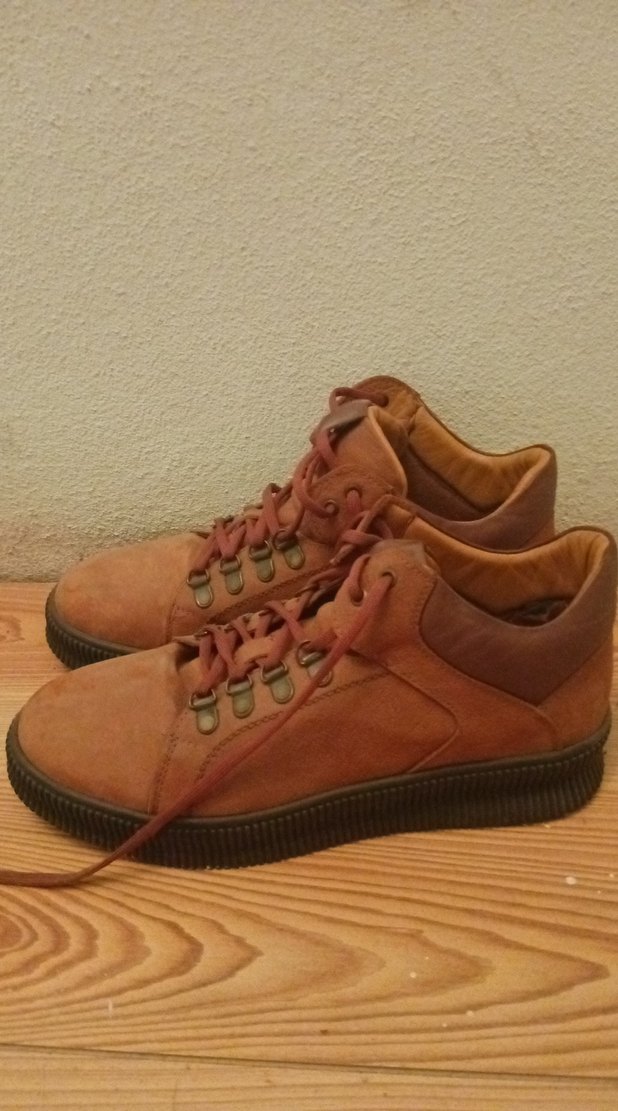 Erkek Parlak Kahverengi Bağcıklı Günlük Ayakkabı - Görsel 4