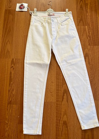 Diğer Beyaz Slim Fit Jean 36 Beden