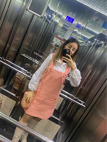 Somon kısa elbise