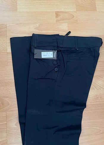 Koton Kadın Siyah Kemerli Denim Pantolon