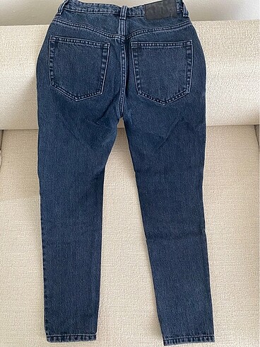 32 Beden lacivert Renk Zara Mom Jean