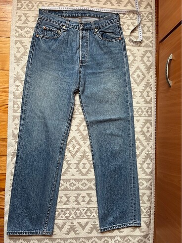 30 Beden Levis 501 orijinal mavi renkli jeans