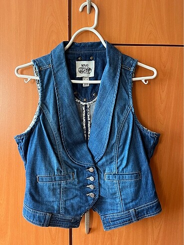Mango jean yelek