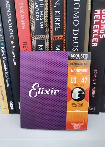 Elixir Akustik Gitar Teli 10-47 Nanoweb