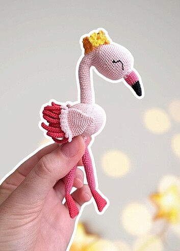 Amigurumi flamingo. 