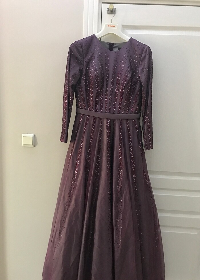 Abiye tesettür elbise - Görsel 4