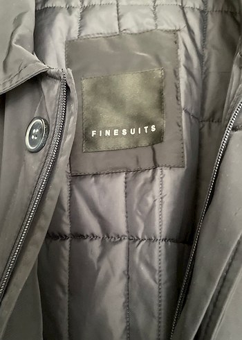 Düğmeli koyu lacivert Erkek Midi Ceket - Görsel 2