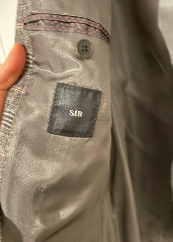 Erkek Gri Düğmeli Klasik Kesim Takım Elbise - Görsel 5