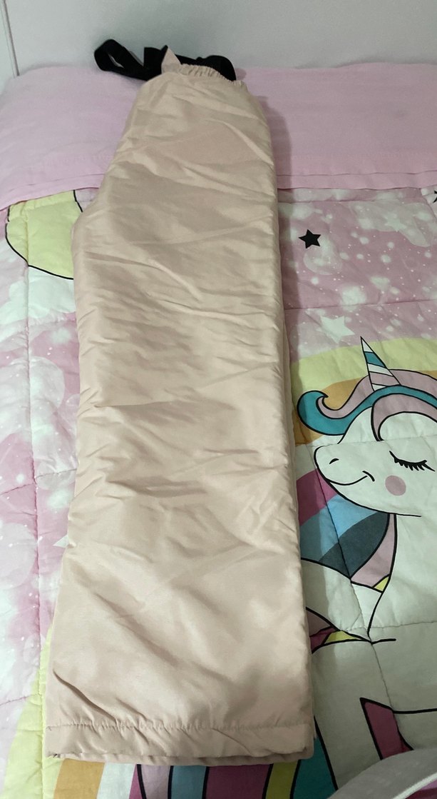 Pudra kız çoçuk kar  Kumaş Pantolon - Görsel 3