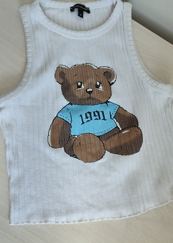 Mavi Ayıcık Baskılı Bebek Takımı - Görsel 3