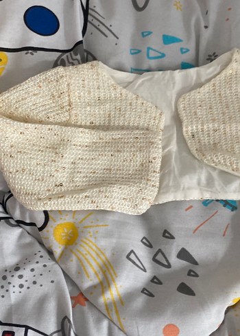 Kız Çocuk Bej Triko Bolero - Görsel 4