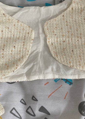 Kız Çocuk Bej Triko Bolero - Görsel 2