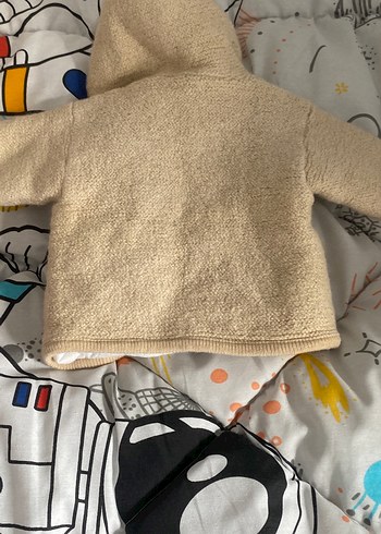 Bej Örgü Erkek Çocuk Kaban - Görsel 8