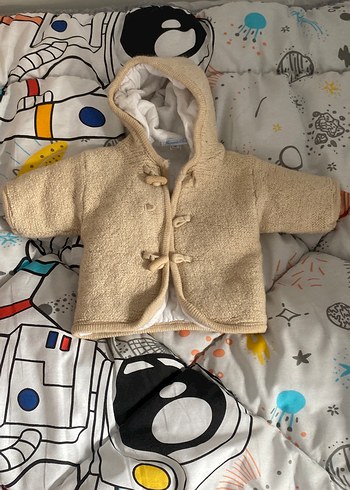 Bej Örgü Erkek Çocuk Kaban - Görsel 2