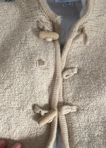 Bej Örgü Erkek Çocuk Kaban - Görsel 4