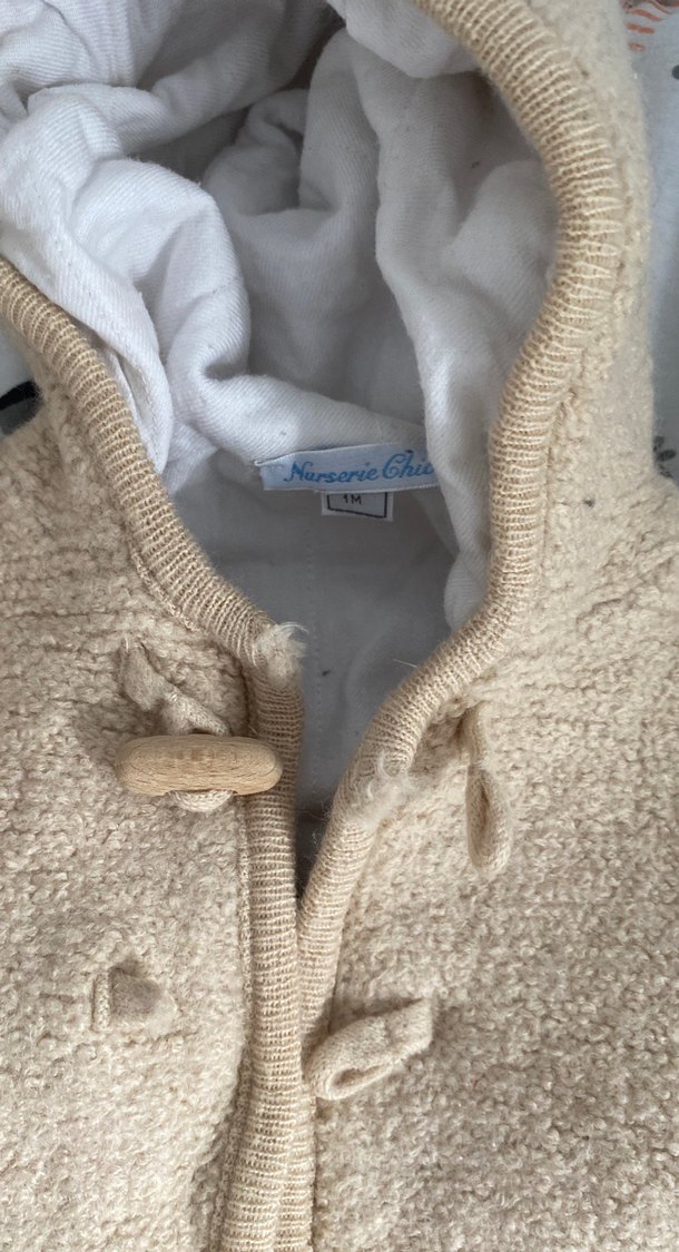 Bej Örgü Erkek Çocuk Kaban - Görsel 3