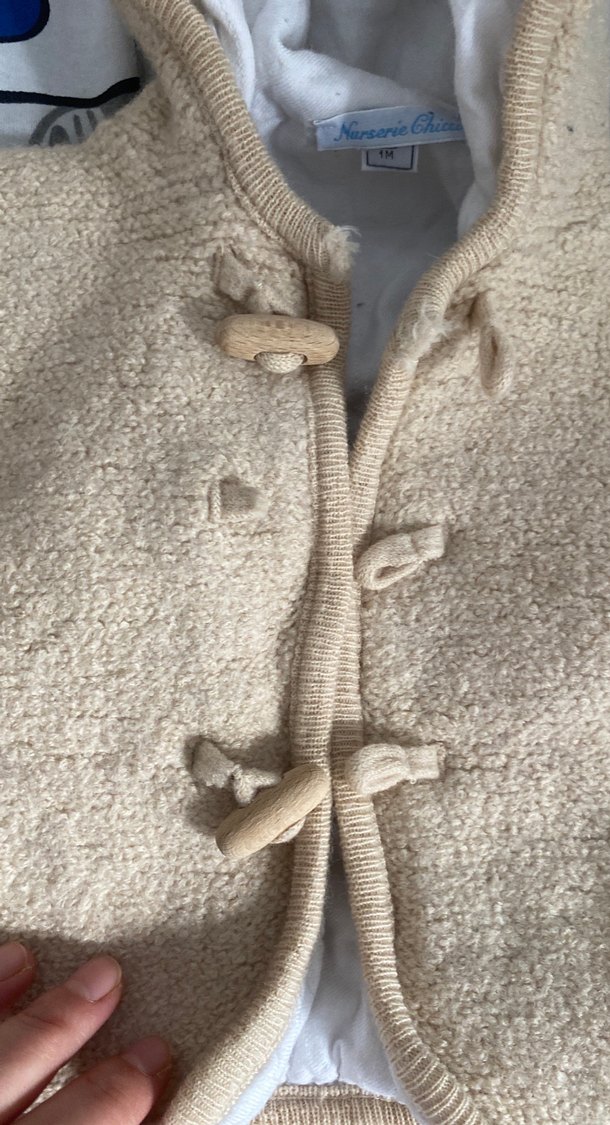 Bej Örgü Erkek Çocuk Kaban - Görsel 4