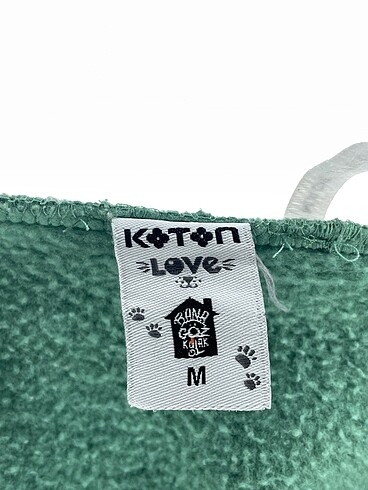m Beden yeşil Renk Koton Sweatshirt %70 İndirimli.