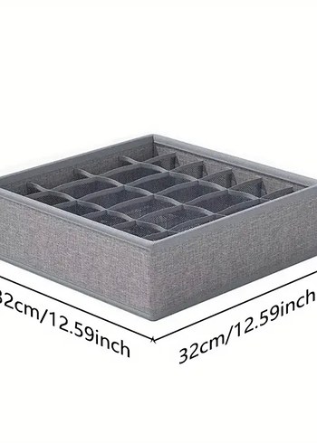 Gri Çok Bölmeli Dolap Düzenleyici - Görsel 2