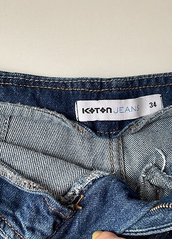 Koton KOTON JEANS ŞORT ETEK