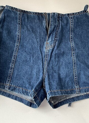 xs Beden lacivert Renk KOTON JEANS ŞORT ETEK