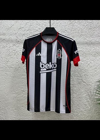 Beşiktaş Siyah Beyaz Erkek Kısa Kollu Forma