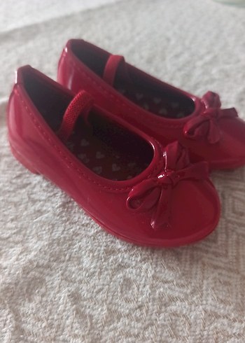 Kızlar için Kırmızı Fiyonklu Babet Ayakkabı - Görsel 4