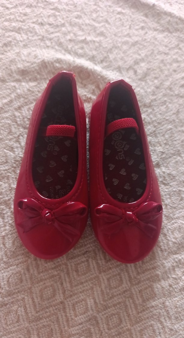 Kızlar için Kırmızı Fiyonklu Babet Ayakkabı - Görsel 3