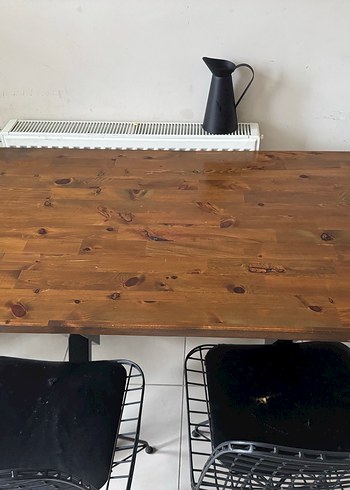 Beden Koyu Kahverengi Modern Masif ahşap masa