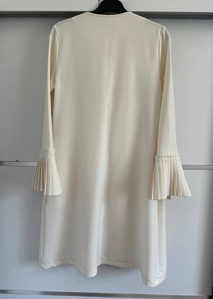 Ekru renk şık ceket - Görsel 5