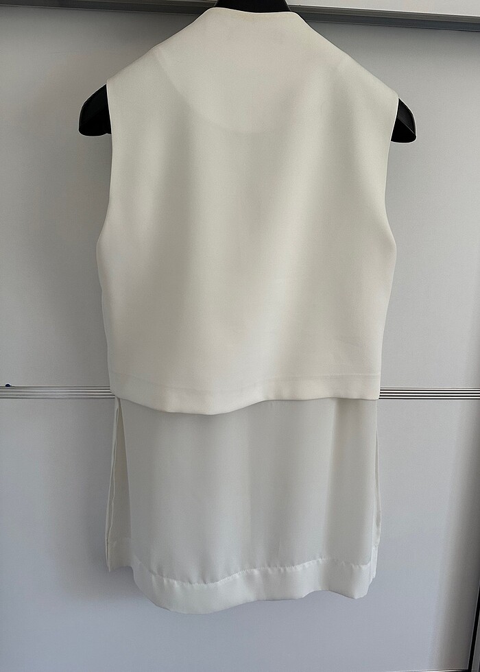 Beyaz cepken yelek - Görsel 5