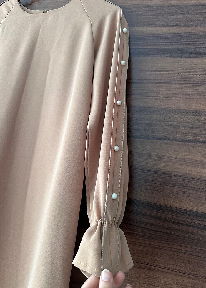 Butik inci detaylı tunik - Görsel 3