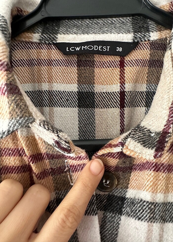 Temiz oduncu gömleği tunik - Görsel 2